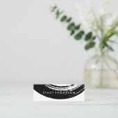 ブラッ芸術的シュ黒 スキニー名刺 (スタンド正面)