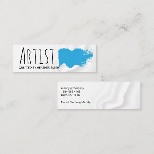 ブラッ芸術的シュ スキニー名刺 (正面/裏面)