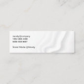 ブラッ芸術的シュ スキニー名刺 (裏面)