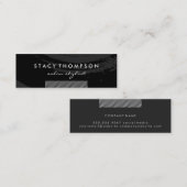 ブラッ芸術的シュ(黒) |アクセンストライプト スキニー名刺 (正面/裏面)