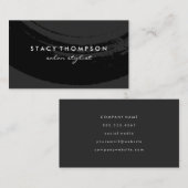 ブラッ芸術的シュ（黒） 名刺 (正面/裏面)