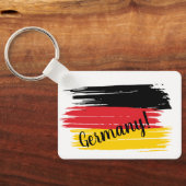 ブラッ芸術的ストロークのドイツ国旗 キーホルダー (裏面)