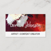 ブラッ芸術的ド絵を描 |コンサルタント |アーティスト 名刺 (正面)