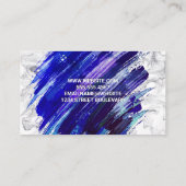 ブラッ芸術的ド絵を描 |大理石背景 名刺 (裏面)