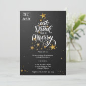 ブラッ食べク·ドリンク·ベ·メリー·クリスマス·パーティー 招待状 (スタンド正面)