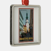 ブラティスラヴァ-ミハエルのタワー メタルオーナメント (右)