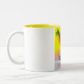 ブラデトンフロリクラシックダ車の旅行ポスター ツートーンマグカップ (左)