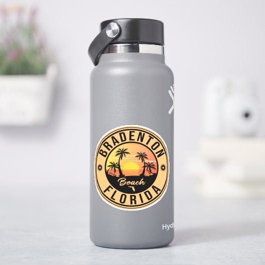 ブラデトンフロリダ – レトロヴィンテージ80sお土産 シール (HydroFlask)