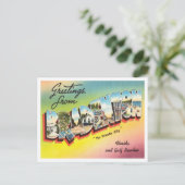 ブラデントン、フロリダ、ガルフ・トラベルからの挨拶 ポストカード (スタンド正面)