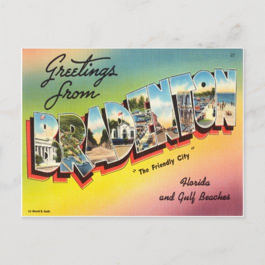 ブラデントン・フロリダ ポストカード (正面)
