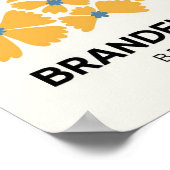 ブラデンバーグゲートベルリン抽象芸術旅行フローラアート ポスター (角)