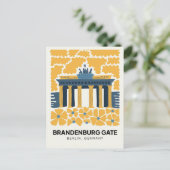 ブラデンバーグゲートベルリン抽象芸術旅行フローラアート ポストカード (スタンド正面)