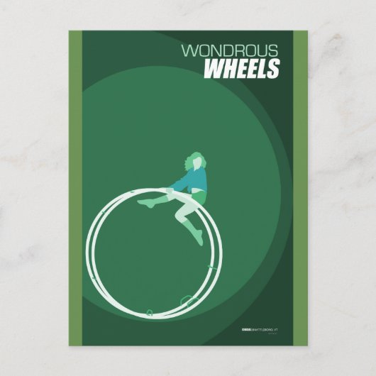 ブラトルボロサーカスアーツワンドロウスホイールズ ポストカード (正面)