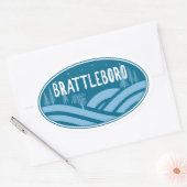 ブラトルボロバーモントアウトドア 楕円形シール (封筒)