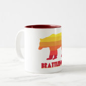 ブラトルボロバーモントレインボーベア ツートーンマグカップ (正面左)