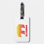 ブラトルボロバーモントレインボーベア ラゲッジタグ (裏面縦)