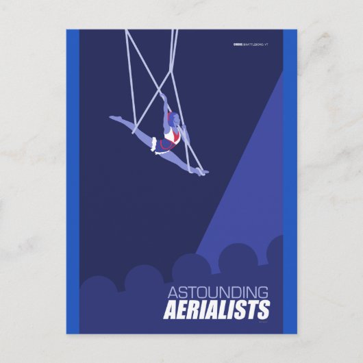 ブラトレボロサーカスアーツ – 驚異的な航空主義者 ポストカード (正面)