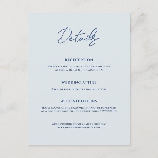 ブラドモダンフ結婚ォード エンクロージャーカード (正面)