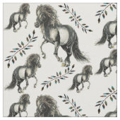 ブラナと葉 ファブリック (クローズアップ)