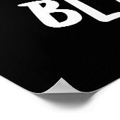 ブラナナバナナプンおもしろいダークBG ポスター (角)