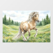 ブラナ・ピント・パロミノ アイスランド 水彩画 ウィンドウサイン (シート)