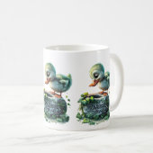 ブラニーキスをするストーンのリアリスティック コーヒーマグカップ (正面右)