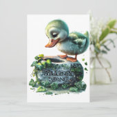 ブラニーキスをするストーンのリアリスティック 招待状 (スタンド正面)