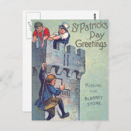 ブラニー城石キスをする石 ポストカード (正面/裏面)