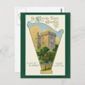 ブラニー城聖パトリックの日カード ポストカード (正面/裏面)