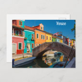 ブラノ通りシーンヴェネツィアイタリア ポストカード (正面/裏面)