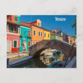 ブラノ通りシーンヴェネツィアイタリア ポストカード (正面)