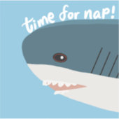 ブラハジIKEAシャークステッカー シール (正面)