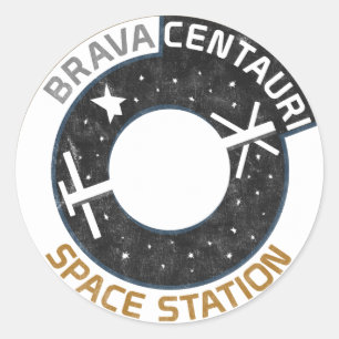 ブラバケンタウリ宇宙ステーションステッカー(20セット) ラウンドシール
