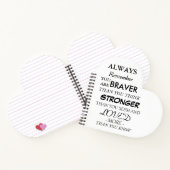 ブラバー頭が切れる愛された感動的引用文 ノートブック (内部)