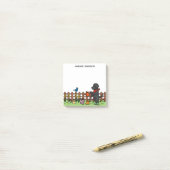 ブラパーソナライズされたックラブラドールガーデナーポストイットノート ポストイット (デスク上)