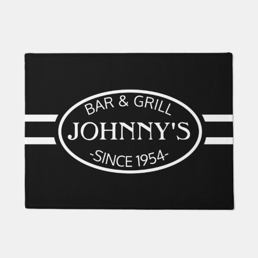 ブラパーソナライズされたックレーサ ドアマット (正面)