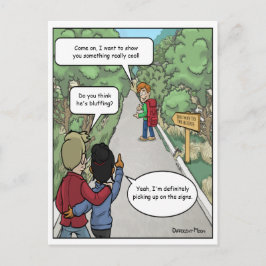 ブラフで面白いポストカード ポストカード