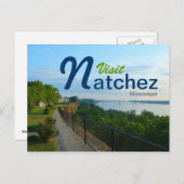 ブラフのミシシッピ州ナチェズを訪れる ポストカード (正面/裏面)