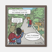 ブラフィングおもしろいマグネット