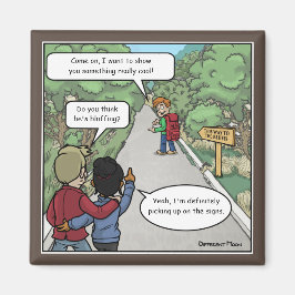 ブラフィングおもしろいマグネット マグネット