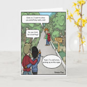 ブラフィングおもしろい誕生日カード カード (黄色い花)