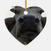 ブラフマン牛雄牛田園クイーンズランドオーストラリア セラミックオーナメント (正面)