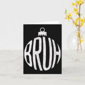 ブラフ クリスマスの飾り カード (黄色い花)