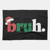 ブラフ ミーム 面白い セリフ ブロ クリスマス 挨拶 キッチンタオル (横)