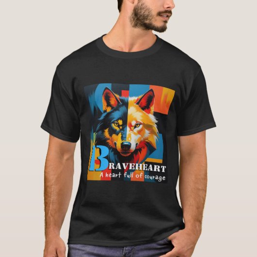 ブラベハートウルフ Tシャツ (正面)