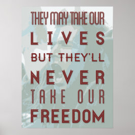 ブラベハート引用文ポスター ポスター