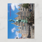 ブラボの記念碑とギルドの家アントワープ ポストカード (正面)