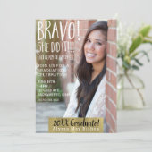 ブラボー彼女はIt雑誌の写真写真卒業 招待状 (スタンド正面)
