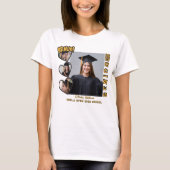 ブラボー2025年パーソナライズされた家族卒業T Tシャツ (正面)