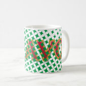 ブラボー!パターンポップ・アートののA コーヒーマグカップ (正面右)
